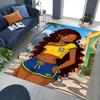 1pc Brazilian Beach Vibes Carpet Rug for Bedroom Living Room Decor Sofa Home Game Area Rug Non-slip Floor Mat. D72201196