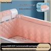 Double Layer Crepe Baby Crib Bumper: Child Safety Rail Guard; Anti-Stuck, Anti-Collision, Soft & Thickened for Home Use
