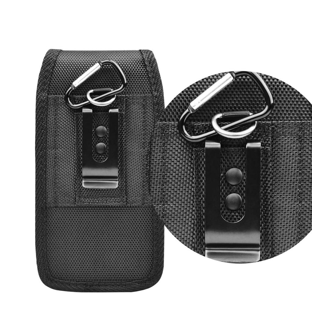 Universal Oxford Nylon Phone Bag Belt Clip Pouch Case Waist Bag for 3.5-6.3 Inch Phone