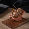 Golden Toad Tea Pet Decoration Attracting Wealth Toad Creative Tea Ceremony Accessories Tea Table Fragrance Insertion Decoration