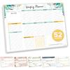 Decorably 52 Sheets Colorful Pastel Undated Weekly to Do List Notepad - 6.5x10" Spring-Bound Planner Pad, Easy Tear-Off, for Priorities, to-Do List,