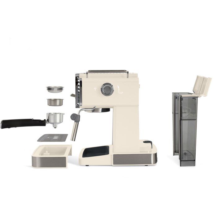Machine à café expresso - livoo - dod174c - 1350 w - 15 bars - crème