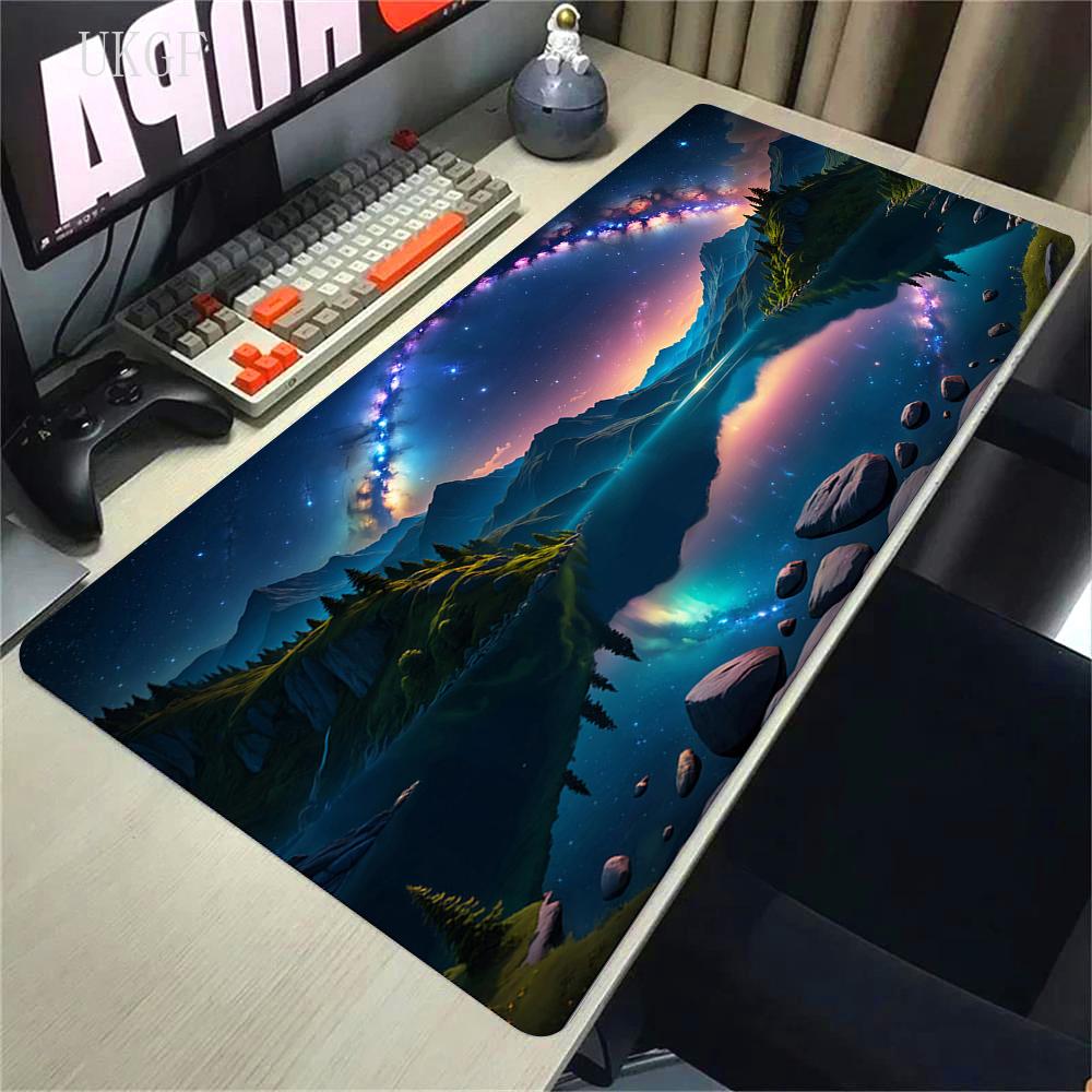 900x400 HD Print Rubber Mouse Pad Landscape Mountain Sunset Cartoon Mouse Pad XXL Extended Mouse Pad Pc Computer Non-slip Carpet
