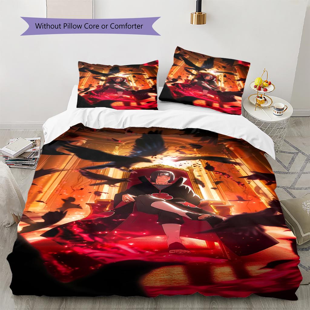 Мультяшный Узор Комплект Постельного Белья Одеяло Пододеяльник Наволочка Домашний Декор Подарок на День Рождения (1 пододеяльник + 2 наволочки, без наполнителя)