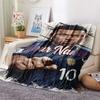 1PC Kylian Mbappe Custom Name Patterned Flannel Blanket Suitable For All Seasons For Home Decor Warmth And Comfort Gifts Holiday Present