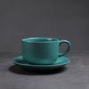 Kiln Coffee Cup And Saucer Set, Retro Ceramic Cup Creative Afternoon Tea Mug, Cappuccino Latte Coffee Cup