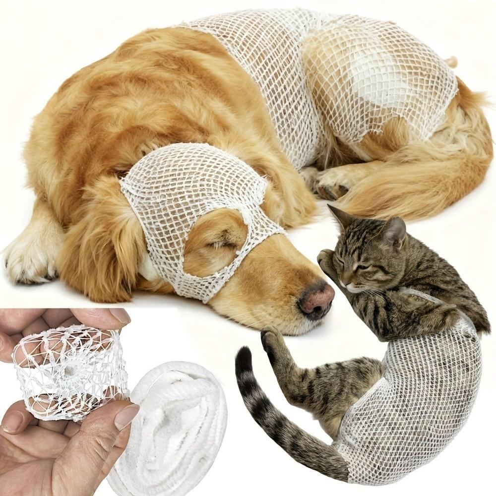 Elastic Pet Protection Cover Breathable Knee Paw Net Sleeve Pet Mesh Bandage Spayed Pet