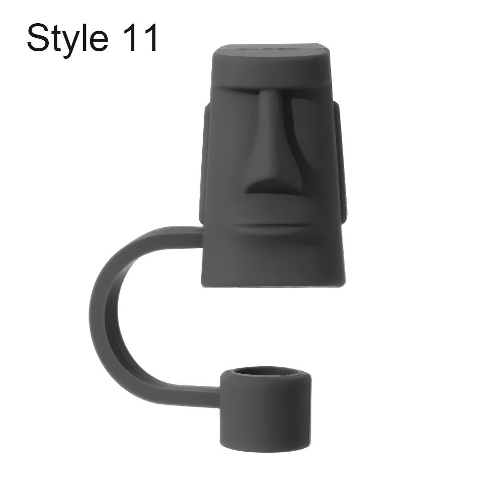 Splash Proof Dust-proof Straw Tips Cover Silicone Straw Plug Cup Accessories Drinking Dust Cap