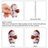 Christmas Countdown Ornaments 2D Acrylic Advent Decoration Snowman Christmas Countdown Ornaments for Tree Branches Windowsills