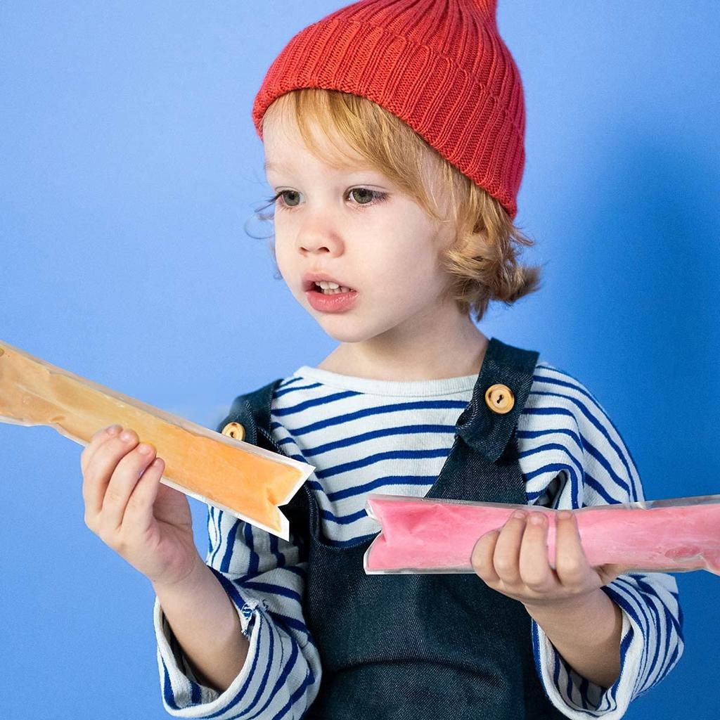 20/50 шт., пакеты для мороженого, одноразовые пищевые пакеты для заморозки жидкостей, сумка для леденцов, сделай сам, чехол для йогурта и мороженого с воронкой