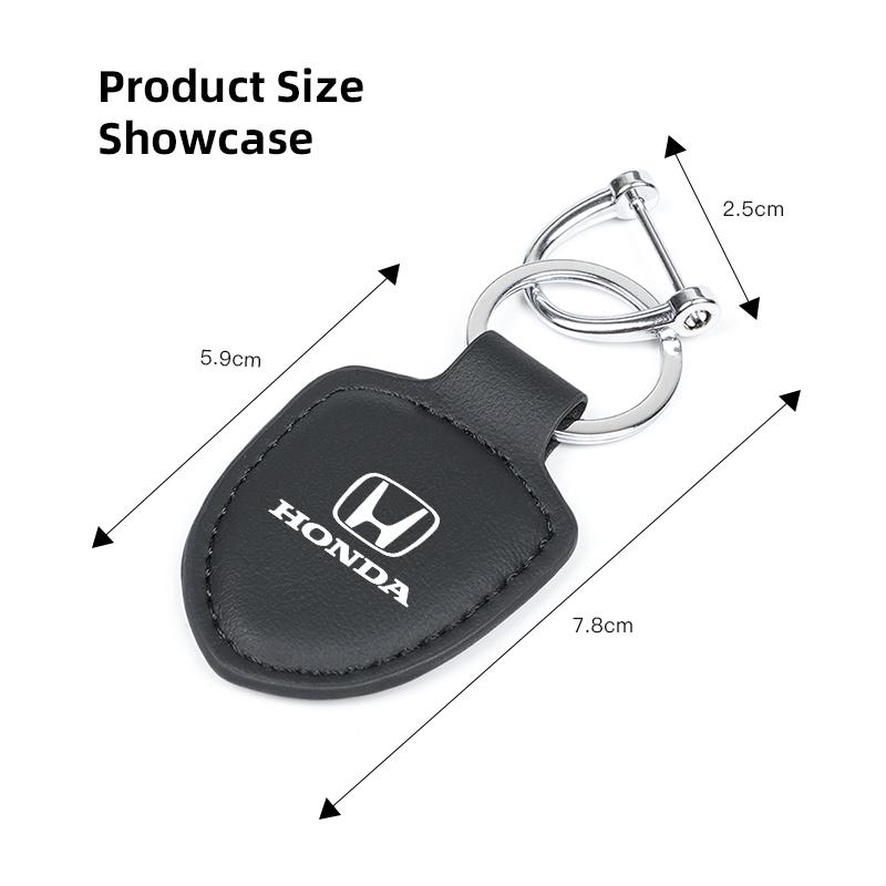 Honda Car Shield Emblem Keychain Pendant Auto Keyring Accessories For Honda Civic FIT Accord Prelude CRV 5th City CRZ CRX Jazz TO0