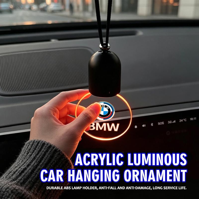AAA1 Luminous Acrylic Pendant Car Decor Rear View Mirror Accessories For BMW 1 3 4 5 6 7 Series M X1 X3 Performance Alpina G20 F20