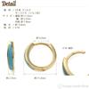 Товары 18K серьги-кольца бирюзовые бирюзовые на оба уха золотые [Happy Shop] мужские женские