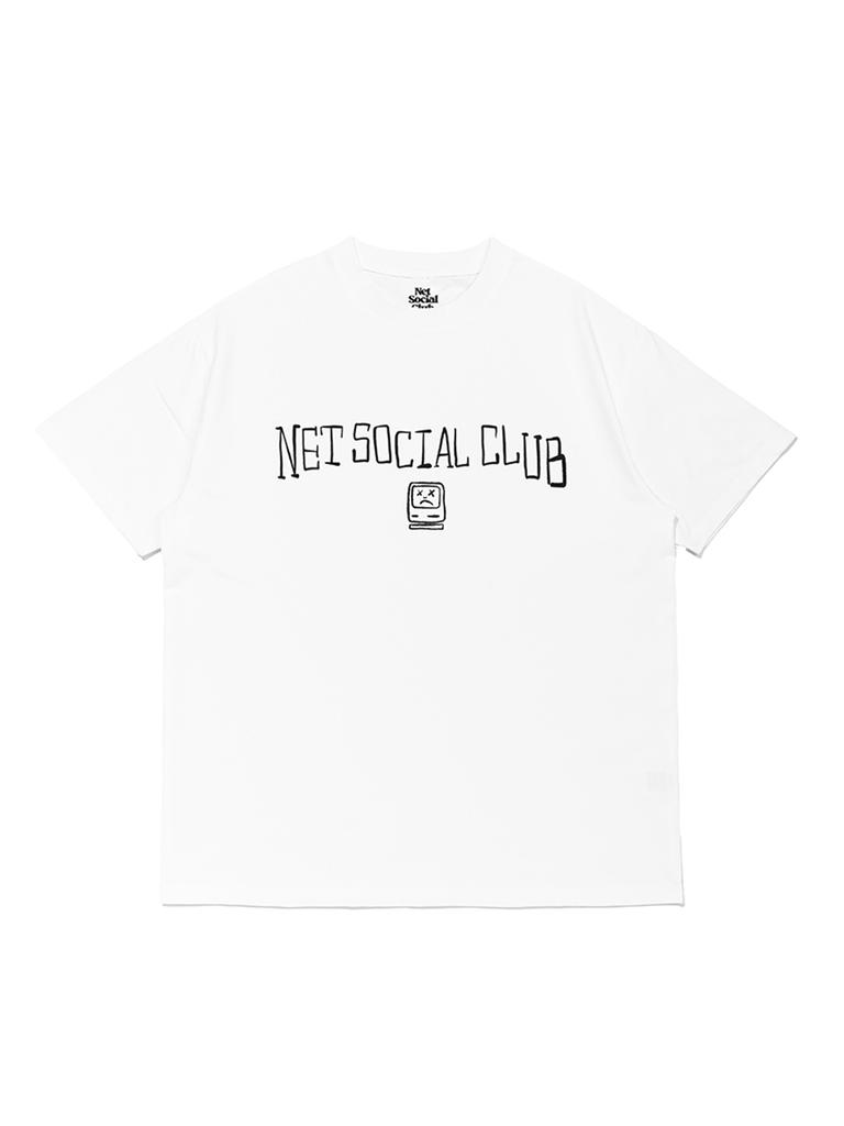NET SOCIAL CLUB Ошибка Хлопковый Полиэстер Футболка (белый)
