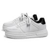 2024 осень низкие повседневные performance маленькие белые туфли студенческая мода спортивная обувь кожаная поверхность простые туфли на толстой подошве мужская обувь