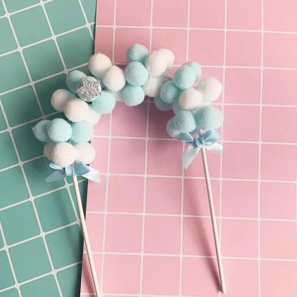 1 шт. Золотая бусина арка меховой шар подвеска мягкий помпон облако праздничные принадлежности выпечка вставка открытка сделай сам торт