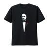 Vito Corleone Мафия Марлон Брандо Культовый Принт Футболка для Мужчин Стильный и Уникальный Дизайн винтажный Стирка Дизайнерская одежда