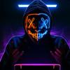 Светодиодная светящаяся маска на Хэллоуин, светодиодная маска для вечеринки, маскарадная маска, неоновая маска, светящаяся в темноте, реквизит для ужасов, костюм для вечеринки