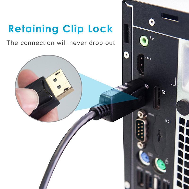 6 футов 1,8 м позолоченный Displayport Dp к Dvi-D мужской кабель-адаптер Hd 1080P