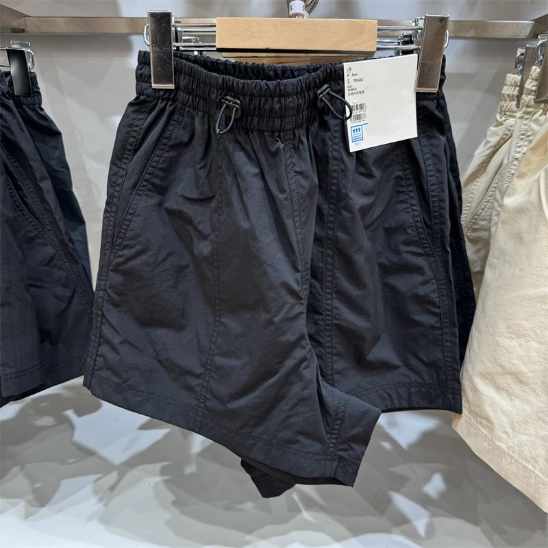 Женские быстросохнущие летние повседневные шорты - Удобные, спортивные, средней длины, влагоотводящие, легкие, пятиточечного дизайна 466384