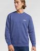 Lee Flag Crew Academy Blue Men's Blue Cotton Sweatshirt with Logo M