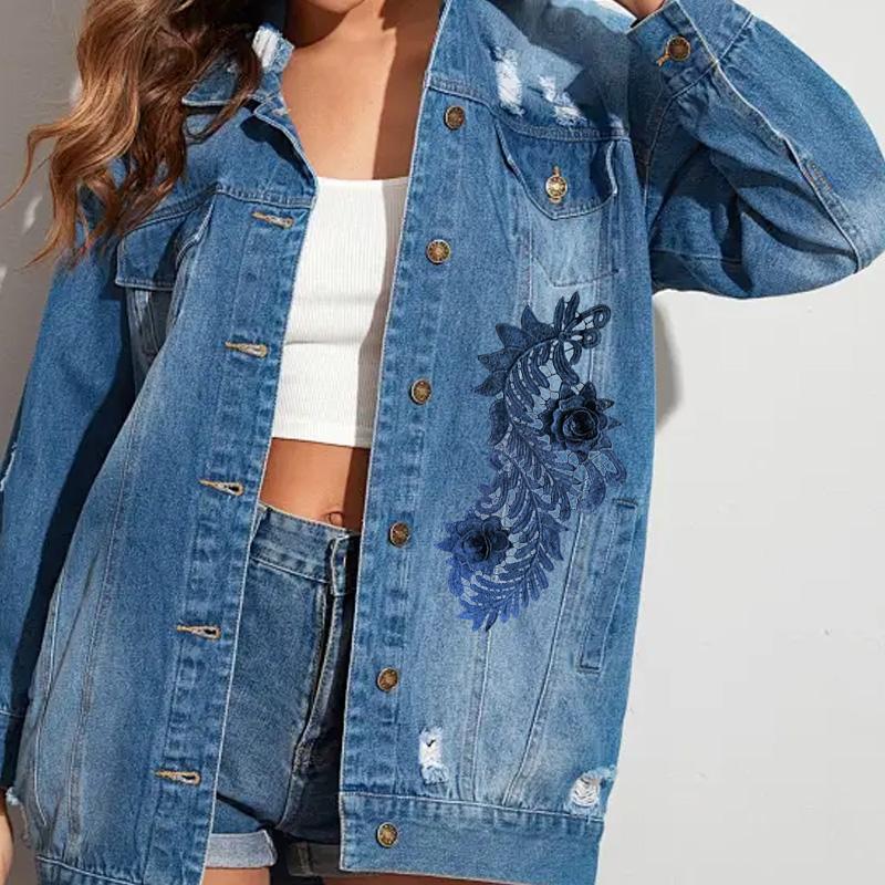 1 пара аппликаций из ткани с цветами для модной одежды, платья, декора, 3D, полые, водорастворимые, для DIY-поделок, кружевная вышивка