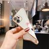 Plating Case for Oneplus 9 Pro Nord CE 2 5G 8T Cute Phone Cover for Infinix Note 12 G96 11 Hot 11S Pova Neo 2 4 Spark 7 Pro Moto G9 Plus G8 Power