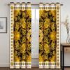 3D Luxury Brand Series of Patterns Window Decorations Sunshade Curtains For Living Room Bedroom Kitchen 2 Panel Free Delivery