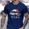 New Fashion Tees Shirt Short Sleeve Men Women Clothing Crewneck Loose Tops Japanese Car Drift Race Car R35 Graphics T-shirts