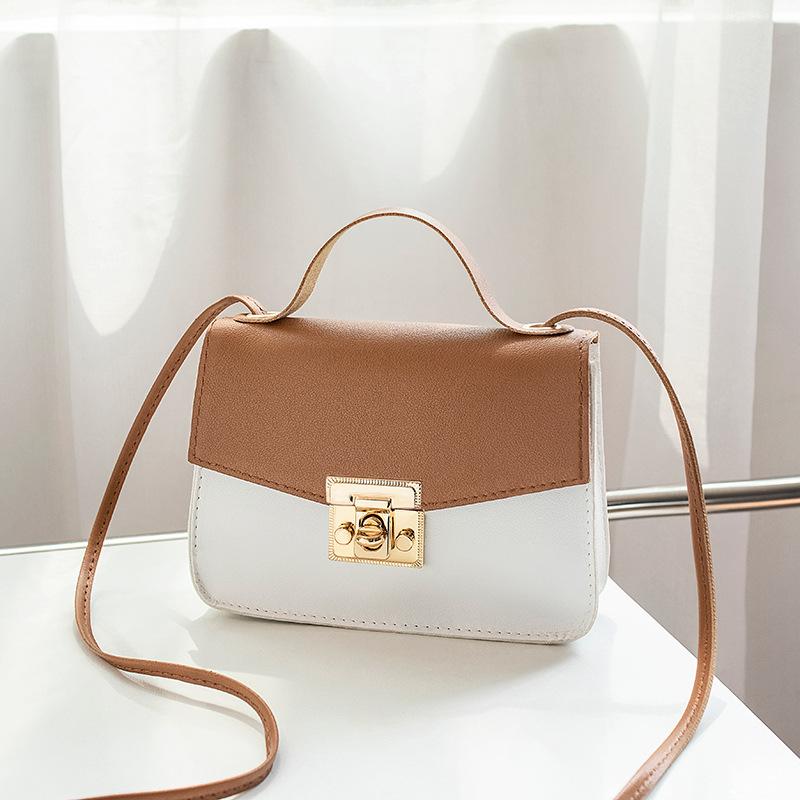 Guangzhou Women's Small Bag Summer New Product Trend Single Shoulder Oblique Span Contrasting Color Personalized Small Square Bag
