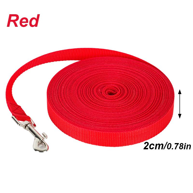 Nylon Durable and strong traction rope Pet Solid Color Long Lanyard Traction Rope for Small Large Dogs 5M 10M 20M 30M Lead Item