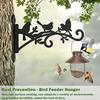One Set2This plant hanger features black metal hooks designed to resemble three birds and a leaf Sturdy outdoor hooks are suitable for flower