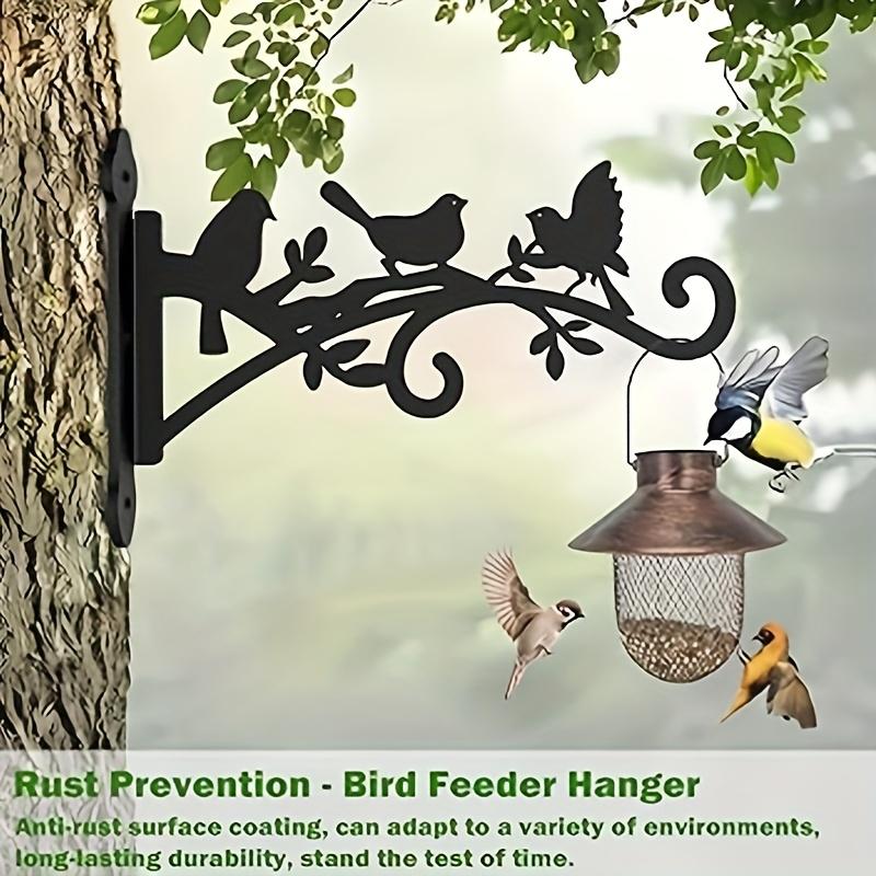 One Set2This plant hanger features black metal hooks designed to resemble three birds and a leaf Sturdy outdoor hooks are suitable for flower