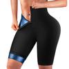 Sauna Shorts for Women Sweat Sauna Pants High Waisted Slimming Shorts Compression Thermo Capris Leggings Workout Body Shaper Thigh Slimmer Shapewear