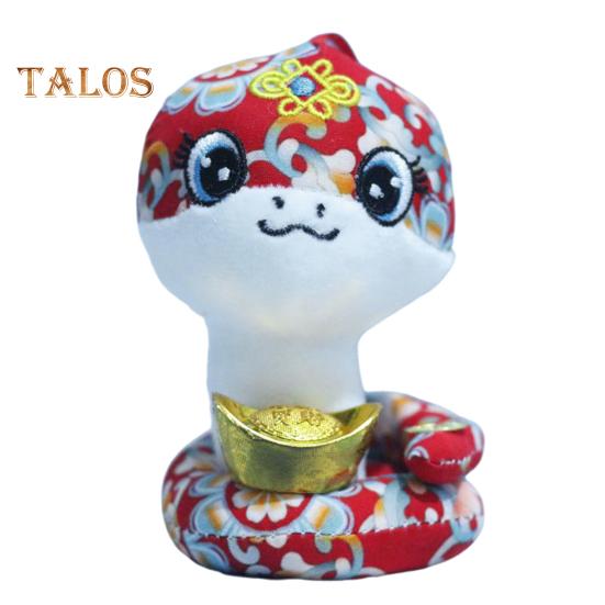 Китайский Новый год плюшевая змея 2025 Зодиак счастливая змея фигурка мягкие игрушки талисман кукла игрушка для весеннего фестиваля подарки