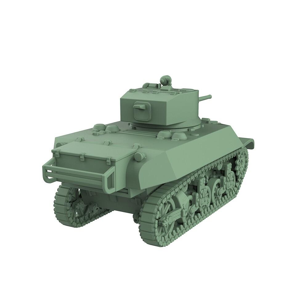 SSMODEL 1/200 Набор военной модели Легкий танк США M3A3 Стюарт