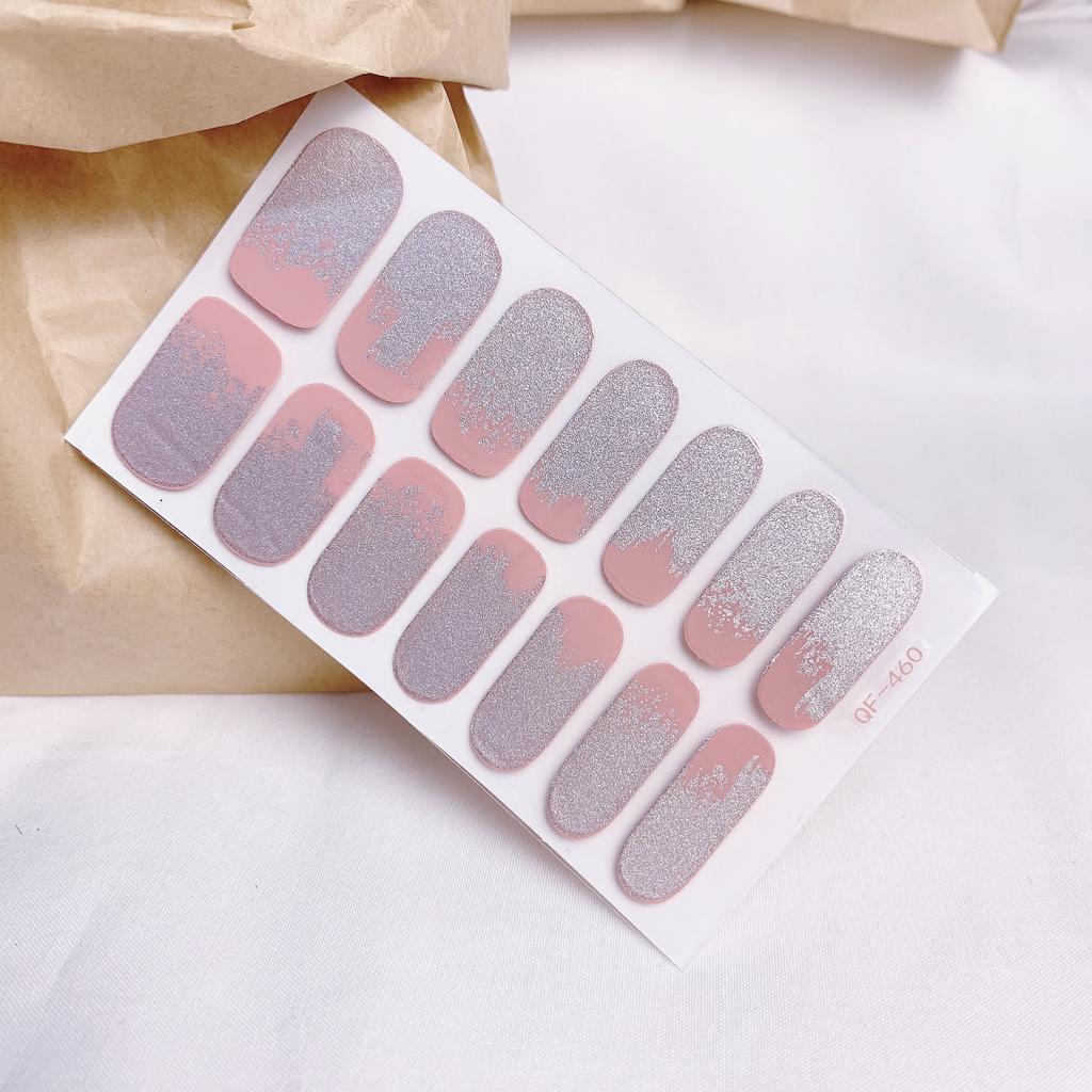 Naked Powder Прозрачные постепенные наклейки для ногтей Наклейки для ногтей Матовые наклейки для ногтей Morandi Можно отрывать Водонепроницаемые наклейки для ногтей