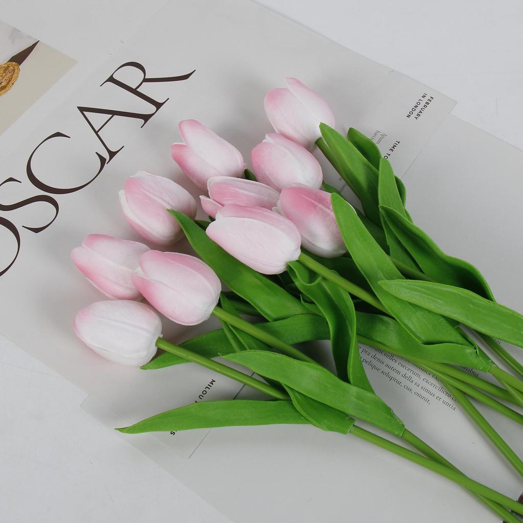 Мини-тюльпаны высокого качества, искусственные, для фотосъемки и домашнего декора – Реалистичные букеты с ощущением влажности.