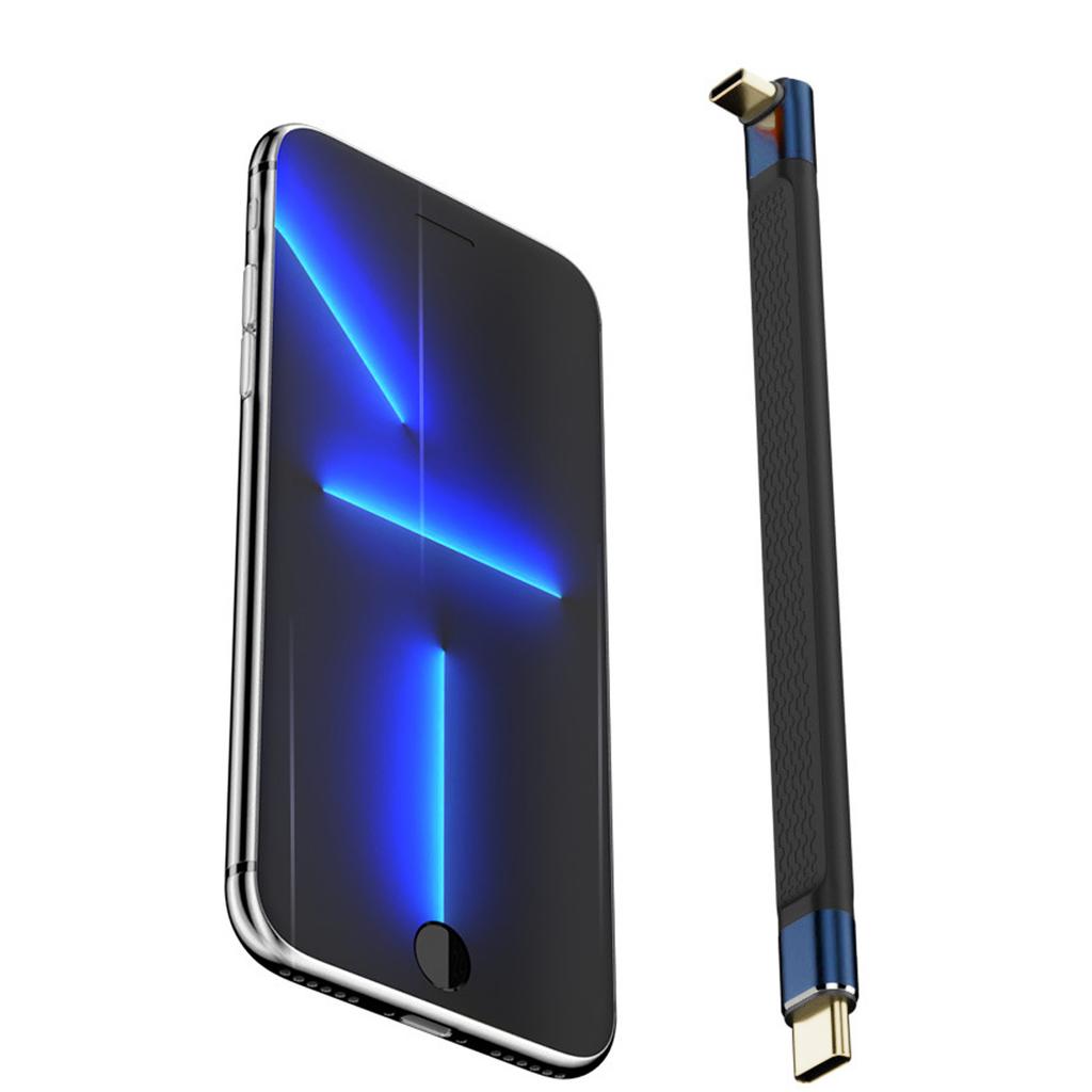 Гибкий USB C кабель для синхронизации 240 Вт Быстрая зарядка 40 Гбит/с Высокоскоростная передача данных Мягкий силикон для портативного использования