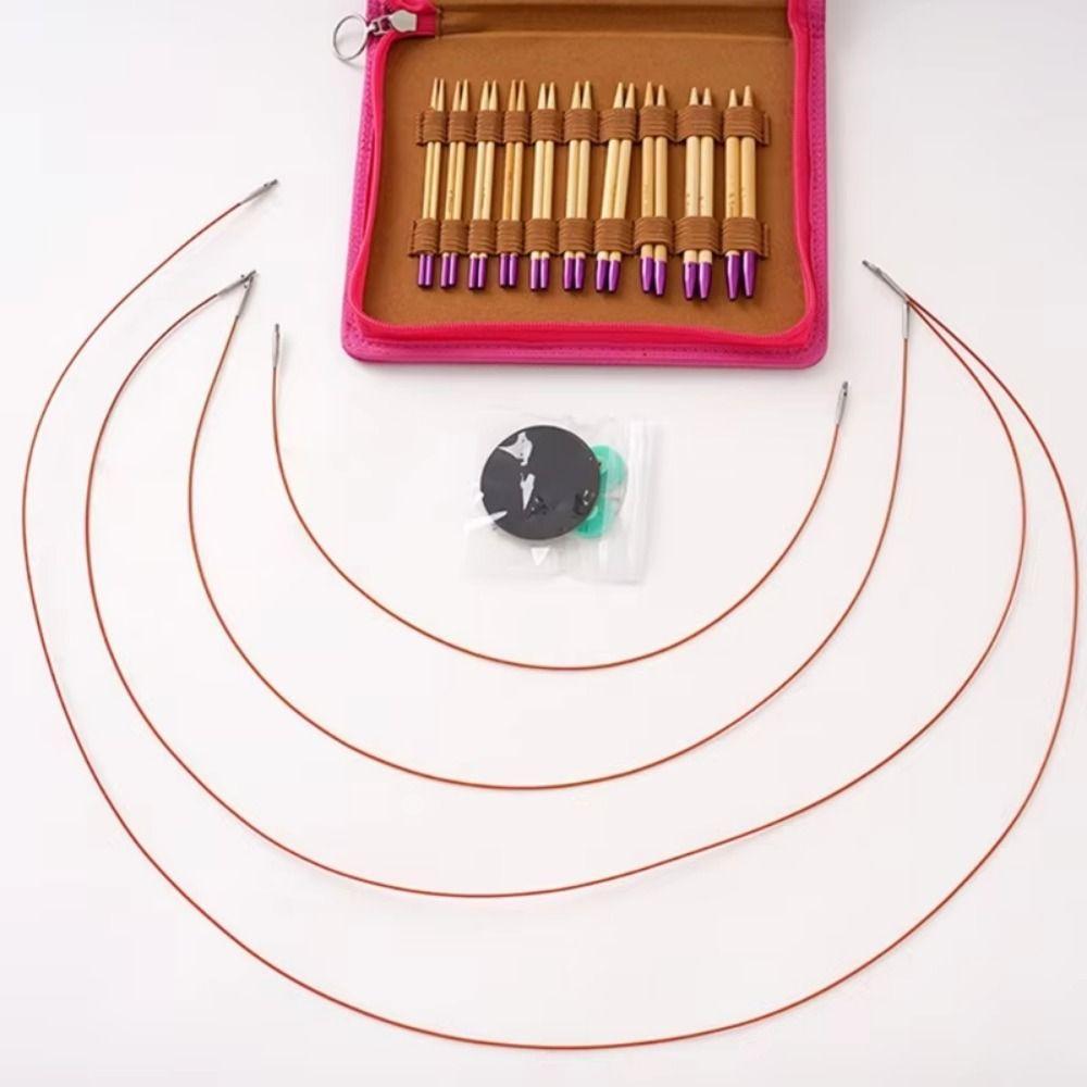 Набор спиц для вязания ручной работы Съемный чехол для вязания крючком для носков Шарфов Перчаток Свитеров