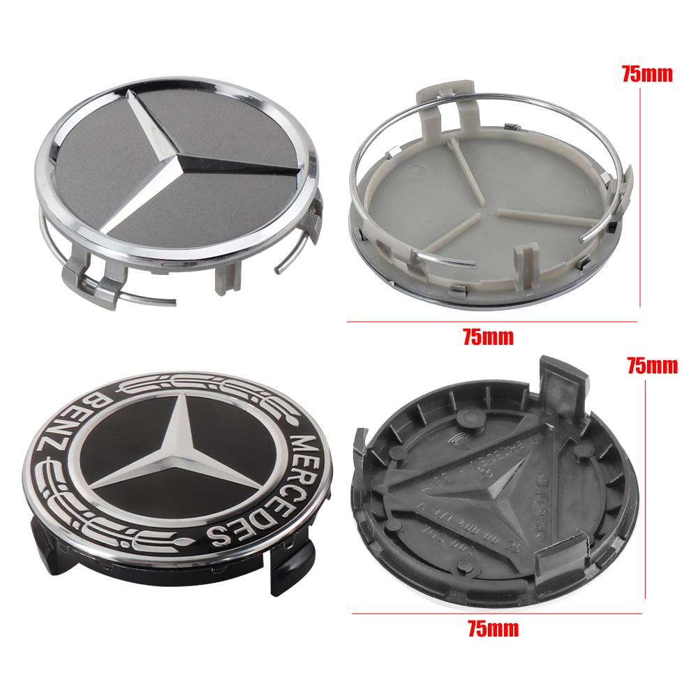 75mm Car Wheel Center Hub Caps Cover Auto Accessories For Mercedes Benz Amg C180 C200 C260 W108 W124 W126 W140 W168 W169 W176