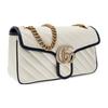 Gucci Женская сумка через плечо GG Marmont с цветными блоками, логотипом и цепочкой, стеганая кожаная сумка через плечо 443497-0OLFX-9085