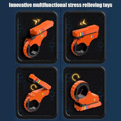 Роторные слайдеры для пальцев Игрушка-непоседа Слайдер для снятия стресса в офисе Трещотка для пальцев Игрушки-непоседы, напечатанные на 3D-принтере Текстурированные кончики пальцев