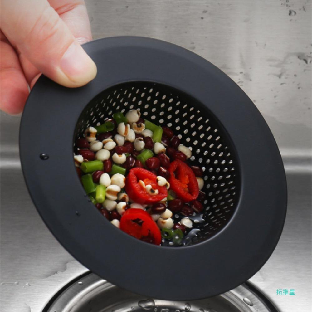 Черный фильтр для кухонной мойки из нержавеющей стали, противозасоряющийся фильтр для сливного отверстия, фильтр для бассейна