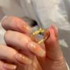 Vietnamese Gold Double Snake Ring - Simple Zodiac Open Design for Snake Year