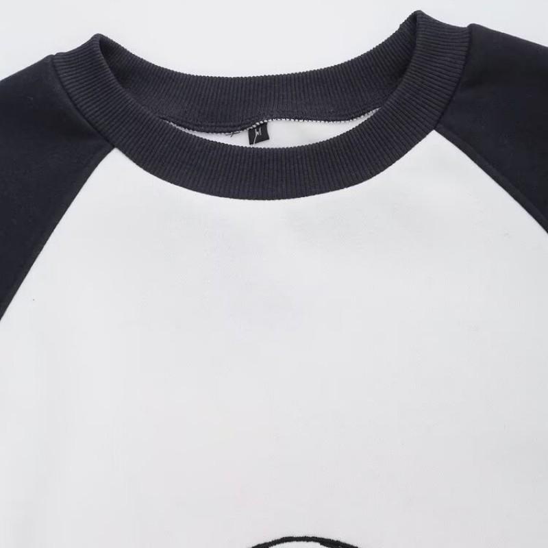 RZ Custom Womens Embroidered Sweatshirt Fashion Versatile Pullover Top 0264343