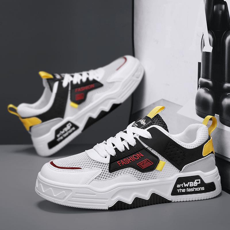 Fashion Summer Breathable Men's Vulcanized Shoes Designer Trendy Hot Sale Platform Shoes Mens Casual Sneakers Fashion Student Board Shoe