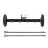 Undercarriage Cleaner Pressure Washer 4 Hole Power 1000?4000PSI Under Car Wash Water Broom with 2