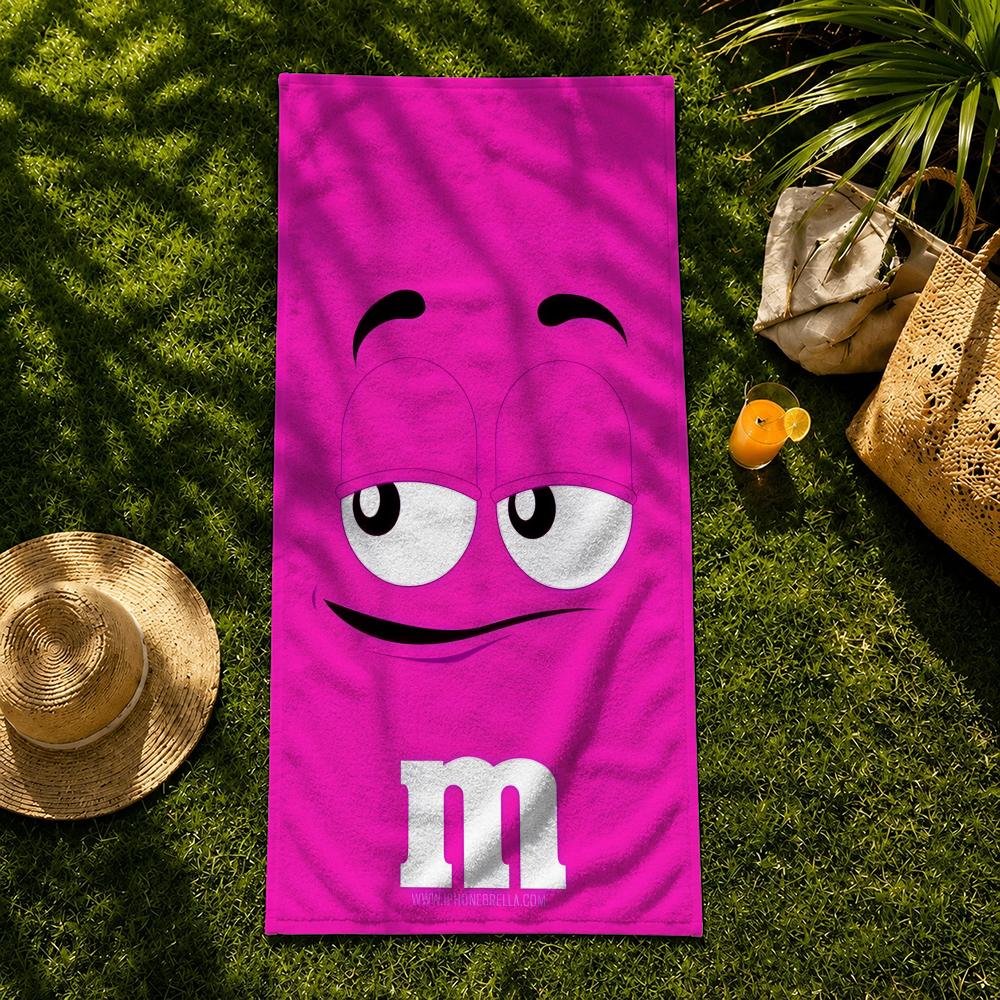 Candy Brand M-M&M's Towel Towel beach towel, quick drying absorbent bath towel for Swim,Gym,Camping,Outdoor hot