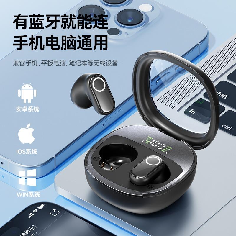 Мини-гарнитура Bluetooth с коротким оголовьем, полувкладыш, ее можно носить без боли в течение длительного времени, беспроводная гарнитура, прозрачный кейс, собственная разработка